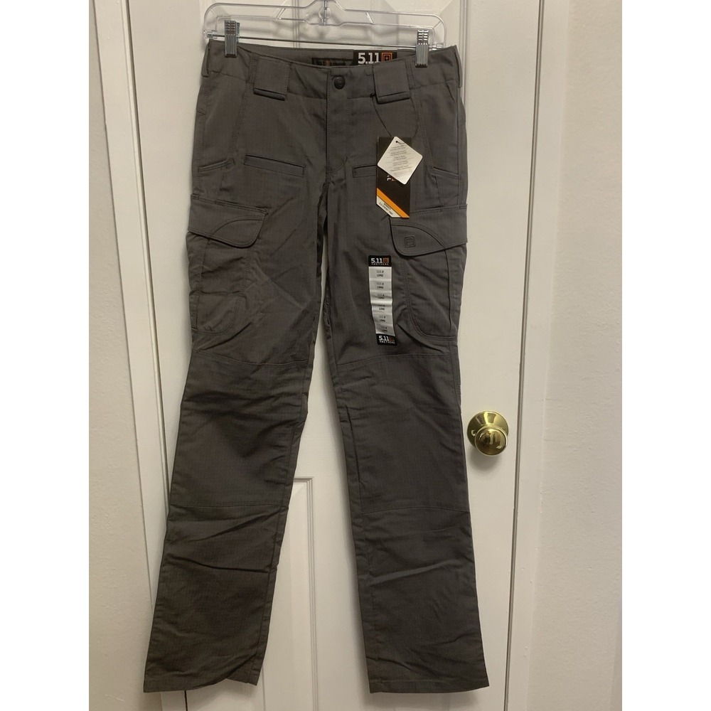 NWT 5.11 Tactical Women's Stryke Pants Gray 2 Long Inseam = 34'